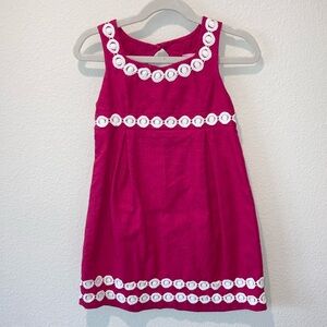 Lilly Pulitzer Mini Adelson Dress in Azalea Pink Lilly Lace Mini Jacquard Print